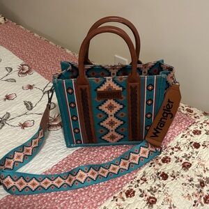 Wrangler Aztec Western Crossbody Tote